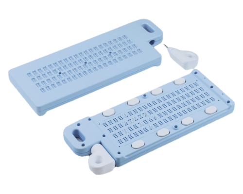 Versa Slate – paperless braille slate, 4 lines × 20 cells